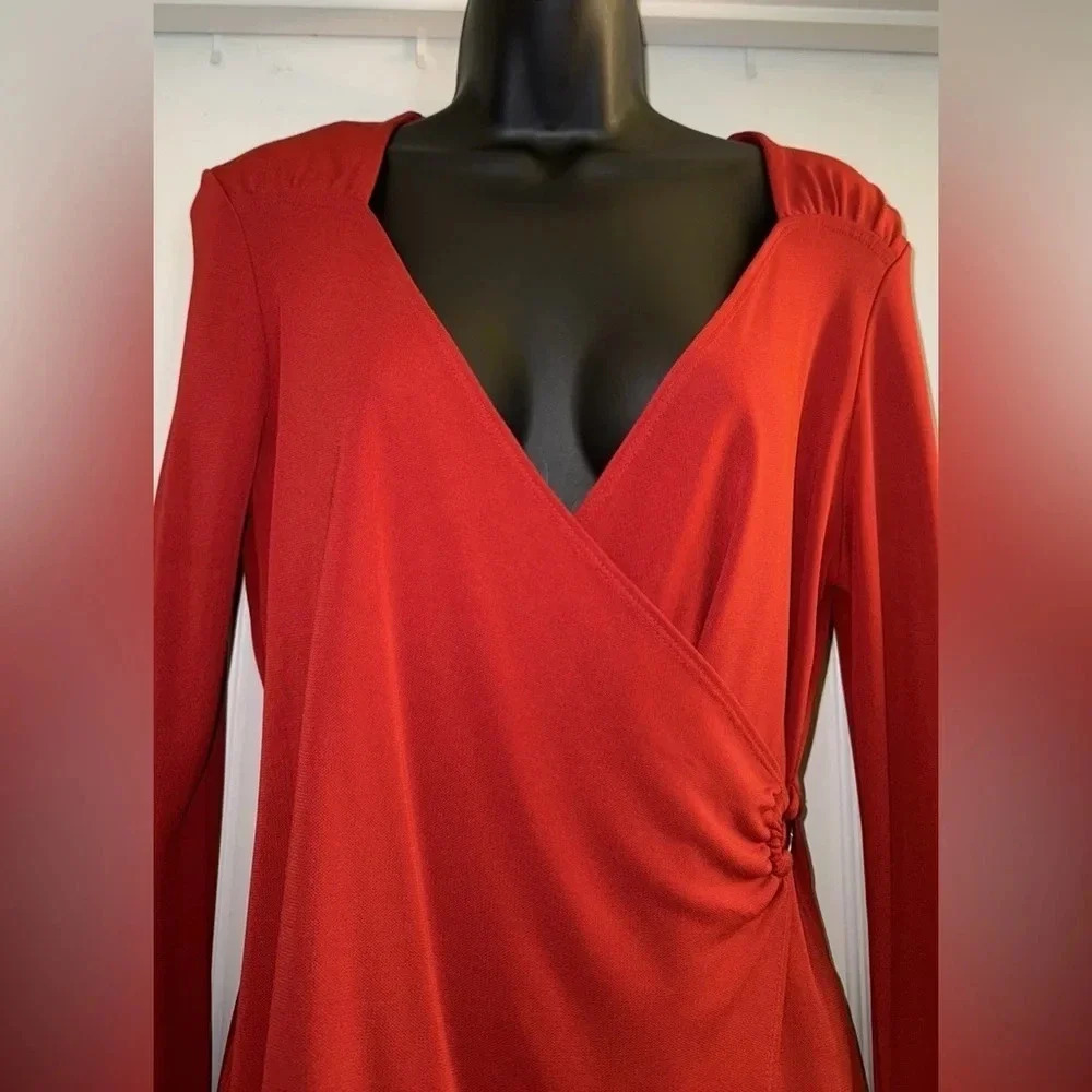 Talbots Petite Beautiful Red Blouse